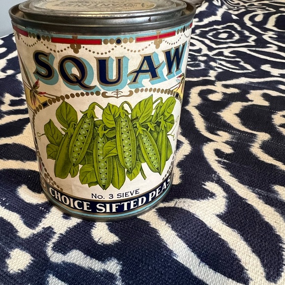 Vintage can of Peas. Never Opened. 1920s can/paper label. - Picture 3 of 4